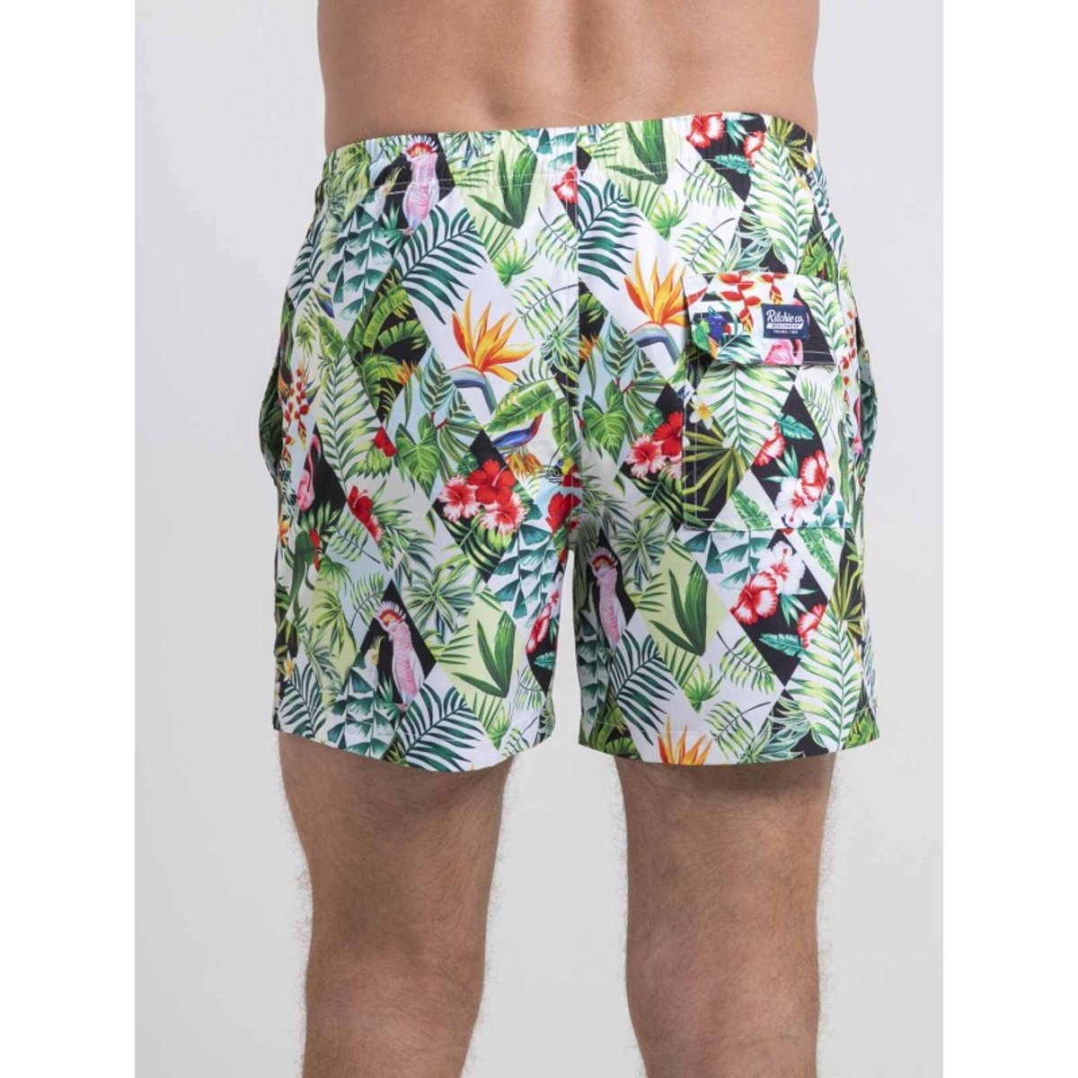 Short De Bain Motifs Gallix blanc, RITCHIE
