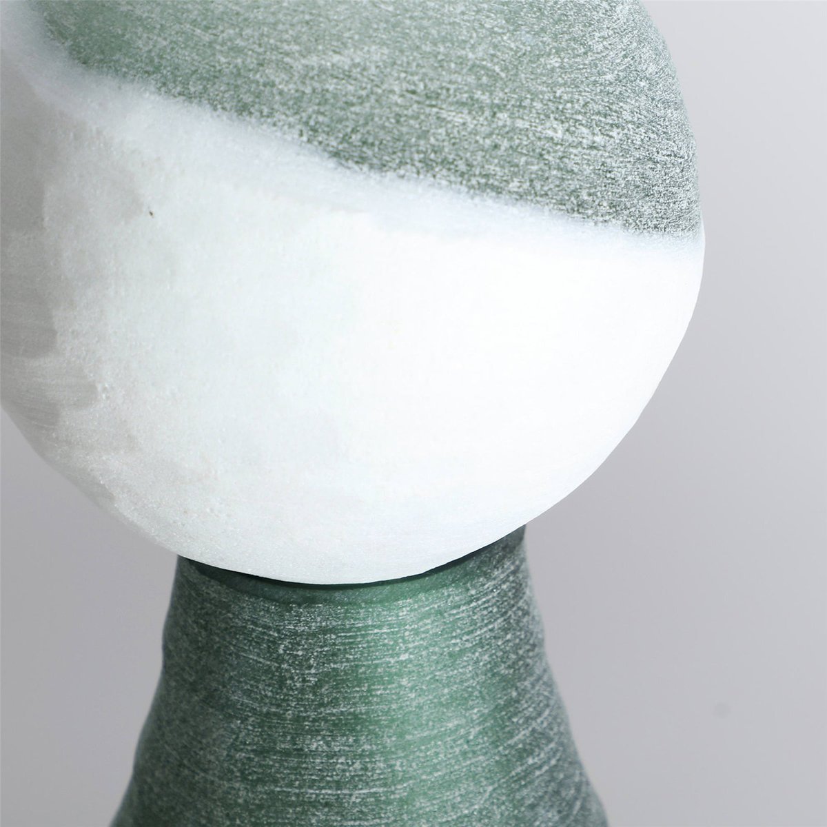 Vase en verre contemporain vert intense translucide, RECOLLECTION