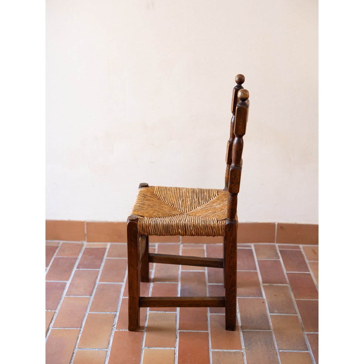 Lot de 6 chaises style campagne Claude N°1580 - Bon état beige, DEBONGOUT