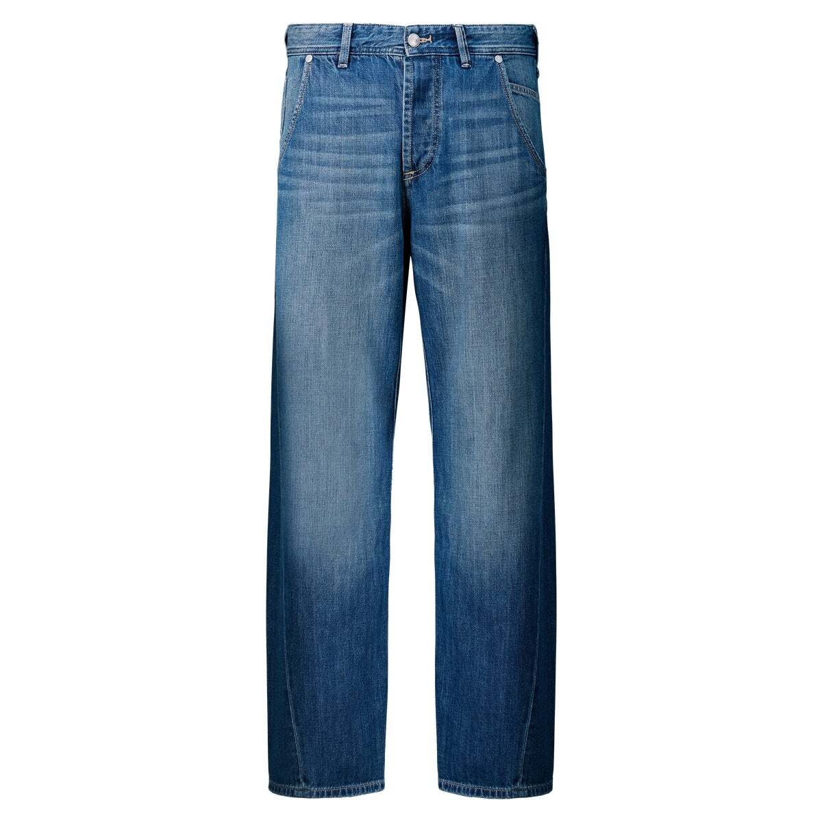 Helix - Jean Coupe Large, Taille Basse 11oz bleu rigid denim, PEPE JEANS