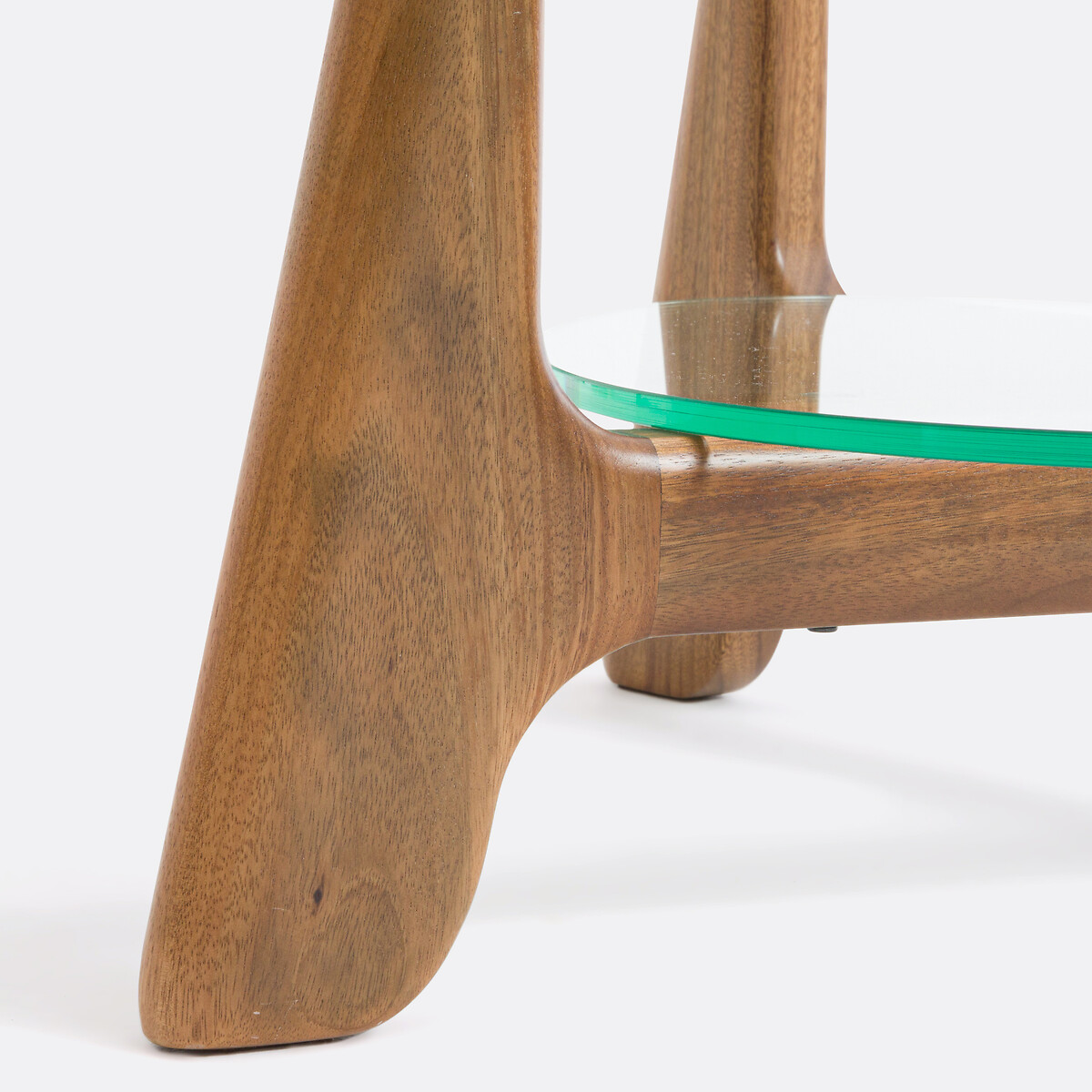Table basse double plateau verre et noyer, Aiole noyer, LA REDOUTE INTERIEURS