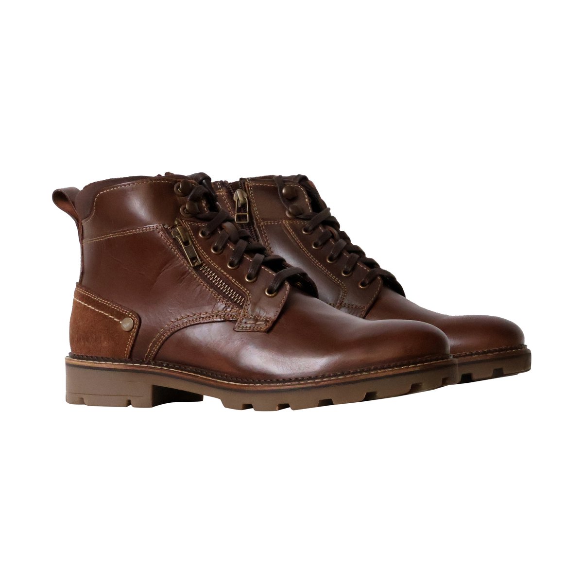 Bottines Cuir Gafino marron, KAPORAL