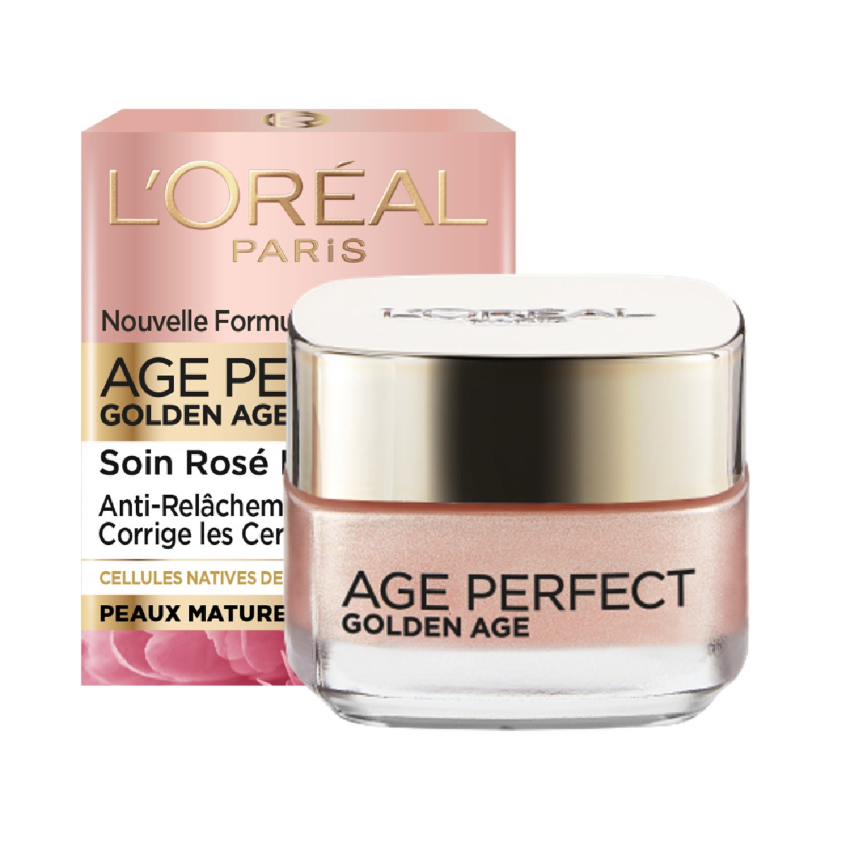 Soin Yeux Rosé Éclat Age Perfect 15ml couleur unique, L'OREAL PARIS