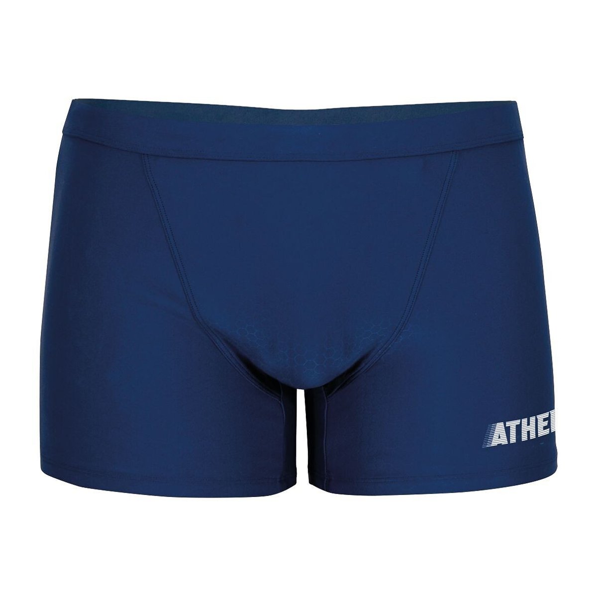 Boxer da bagno lungo, supporto rinforzato blu marino, ATHENA