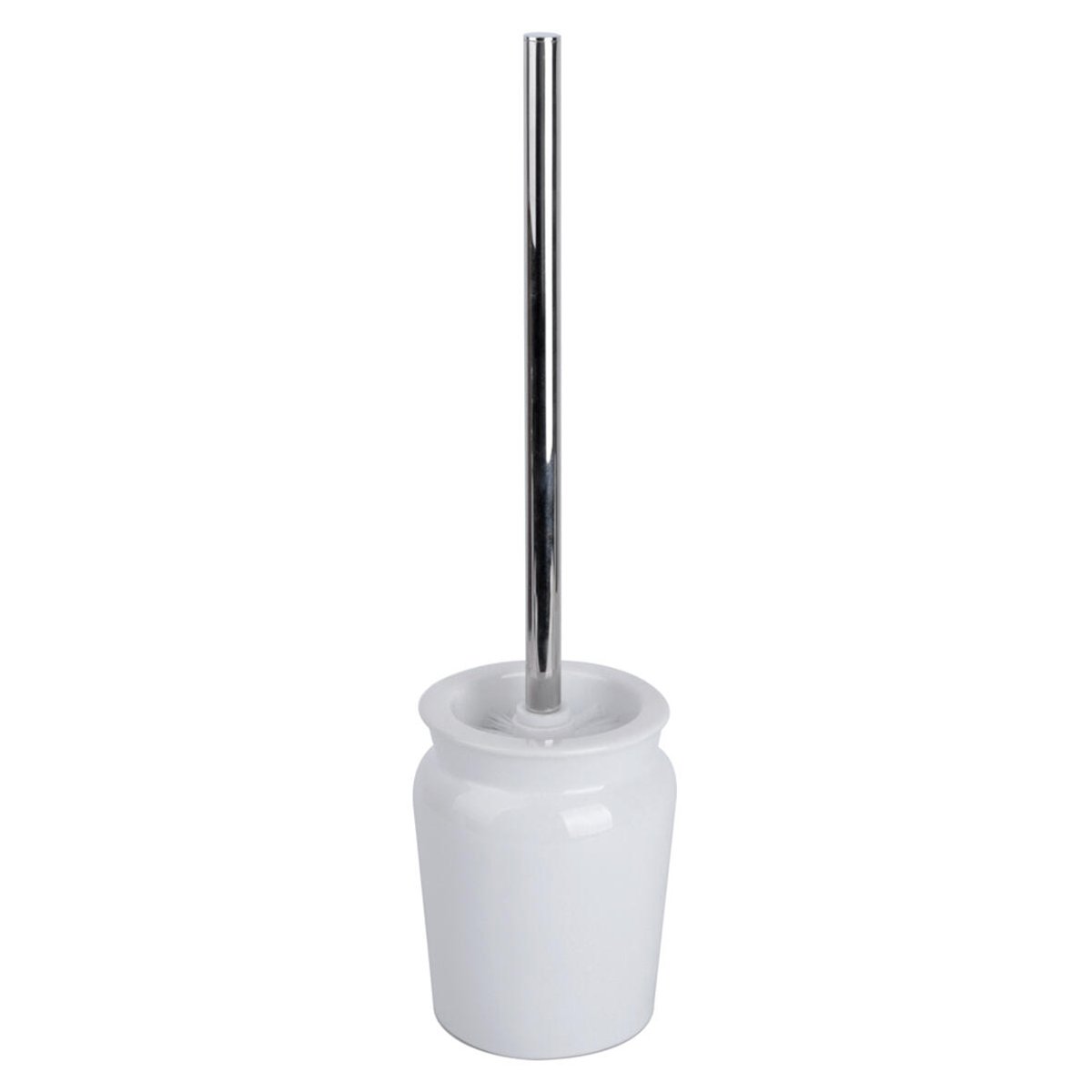 Pot avec brosse WC en céramique, PANDORA blanc, SENSEA