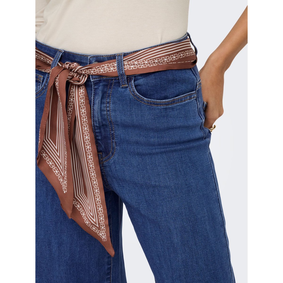 Jean À Jambe Large medium blue denim, ONLY