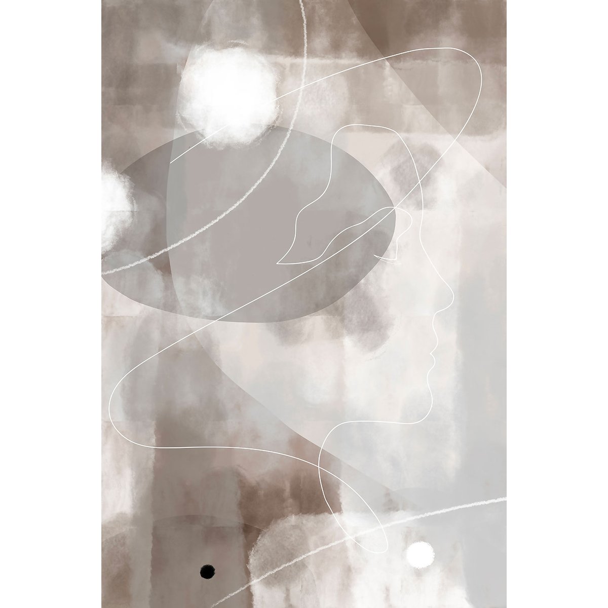 Tableau abstrait et soft line n°2 tableau alu dibond, HEXOA