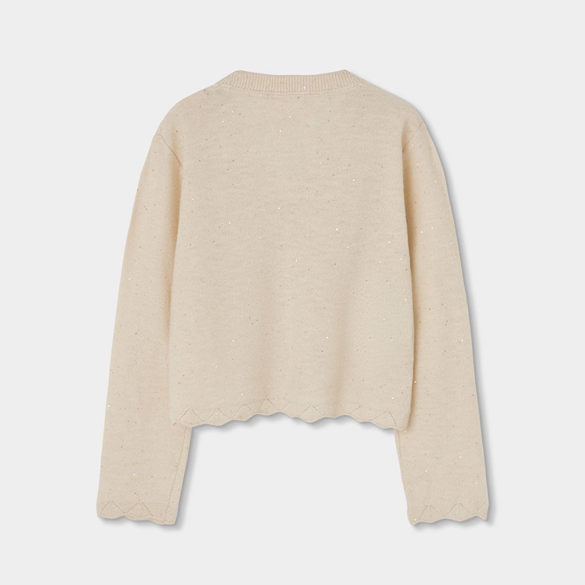 Veste en coton fille blanc, BOBOLI