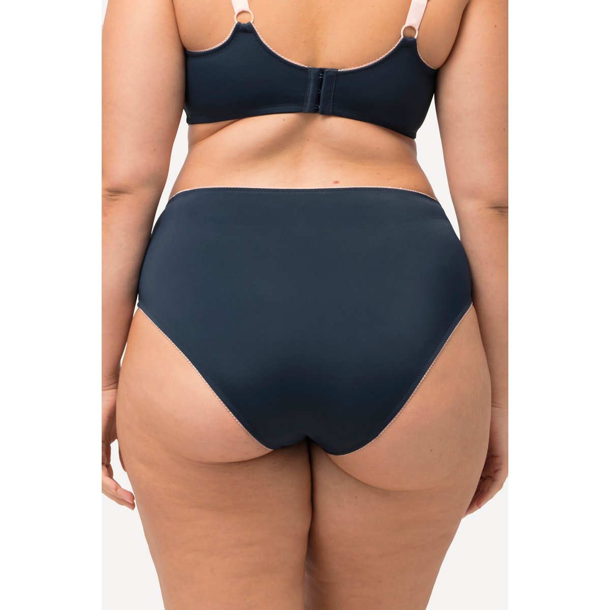 Culotte midi en microfibres bleu nuit, ULLA POPKEN