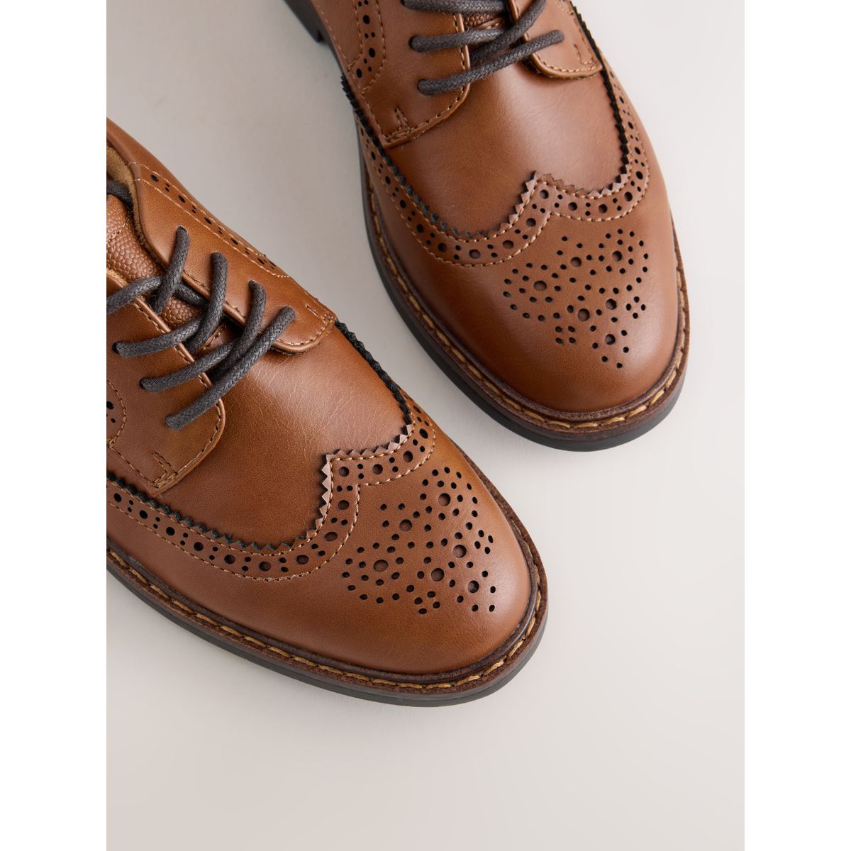 Chaussures richelieu à lacets marron fauve, NEXT