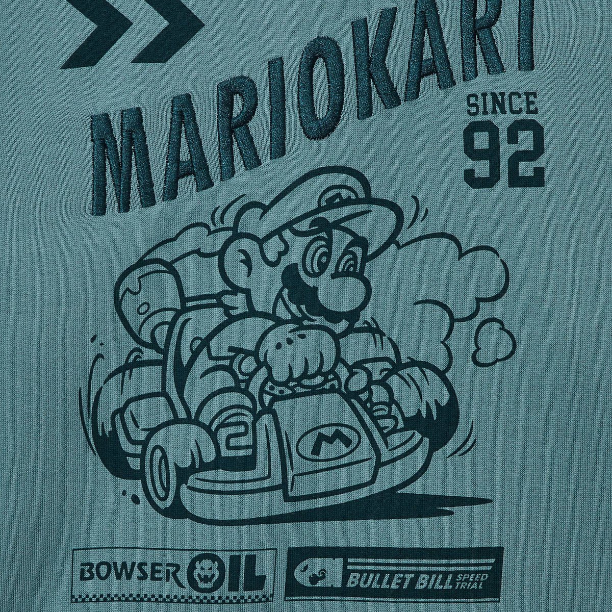 SWEAT EN MOLLETON MARIO KART lagune, MONOPRIX