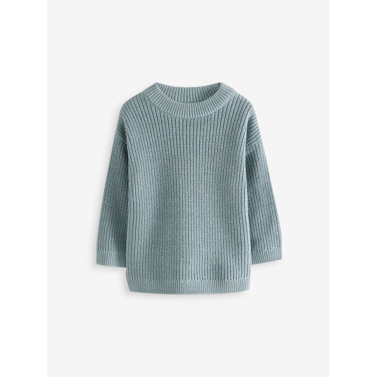 Pull ras du cou en maille bleu, NEXT