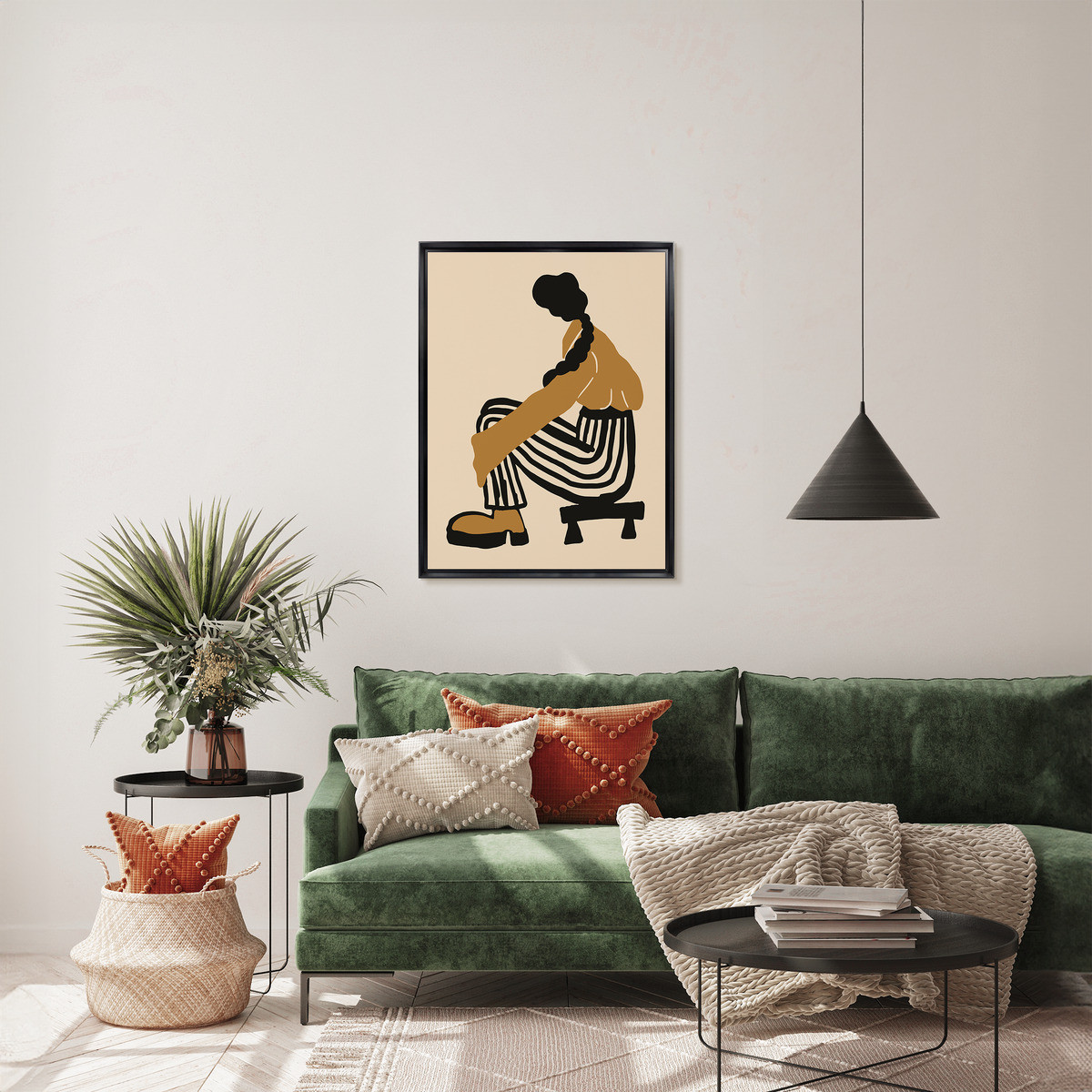Tableau Mural Encadré Silhouette Femme Minimaliste ILLUSTRATION tableaux encadrés, CEANOTHE