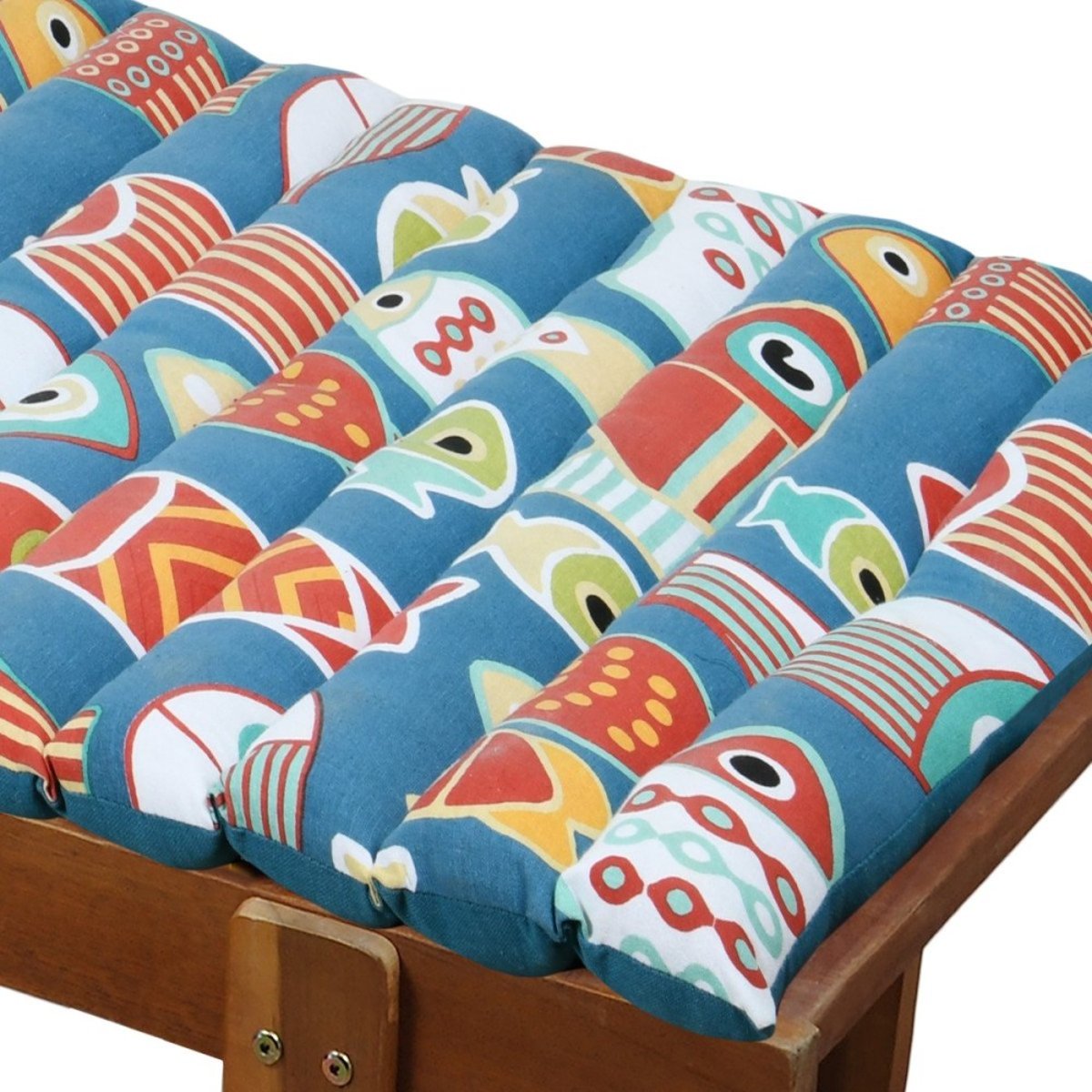 Coussin De Bain De Soleil 60x180  Color Fish bleu, DECORATIE