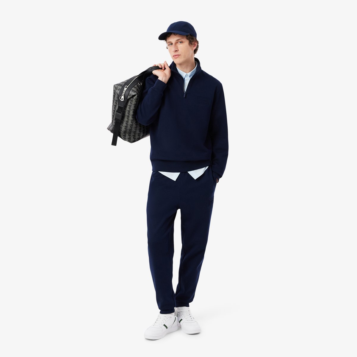 Casquette twill de coton bleu-166, LACOSTE
