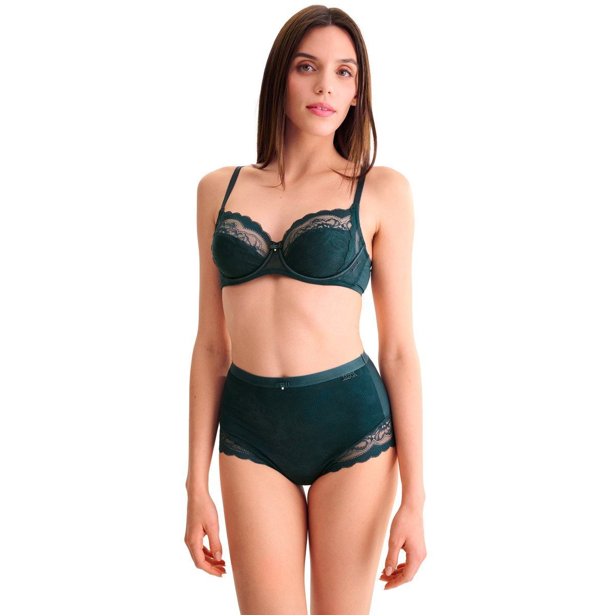 Soutien-gorge armaturé EVELYN B à E vert, LISCA