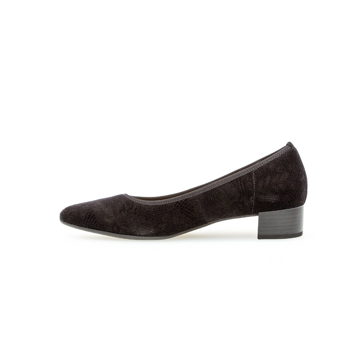 Escarpins en cuir noir, GABOR