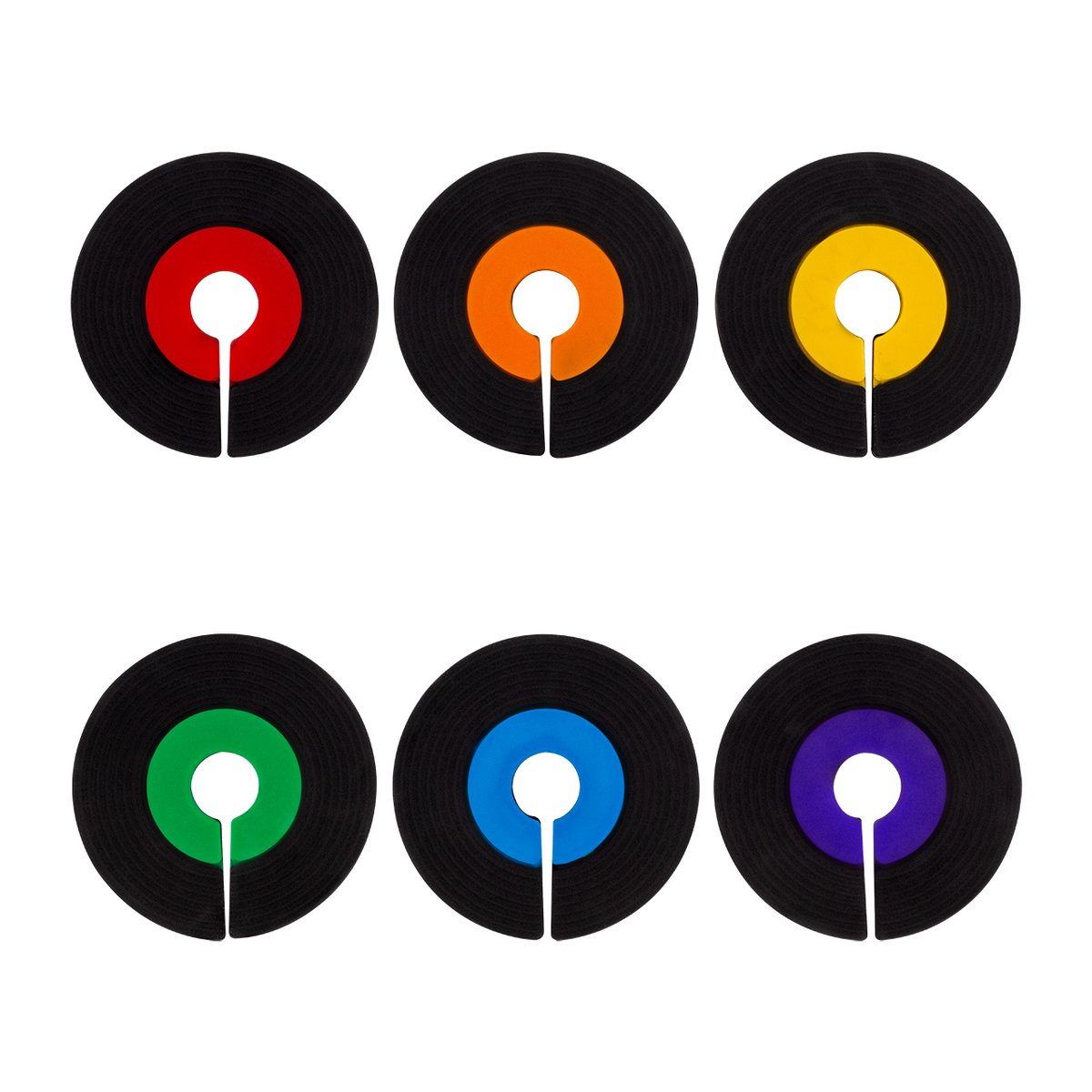 Set de 6 marqueurs de verre Jukebox multicolore, PYLONES