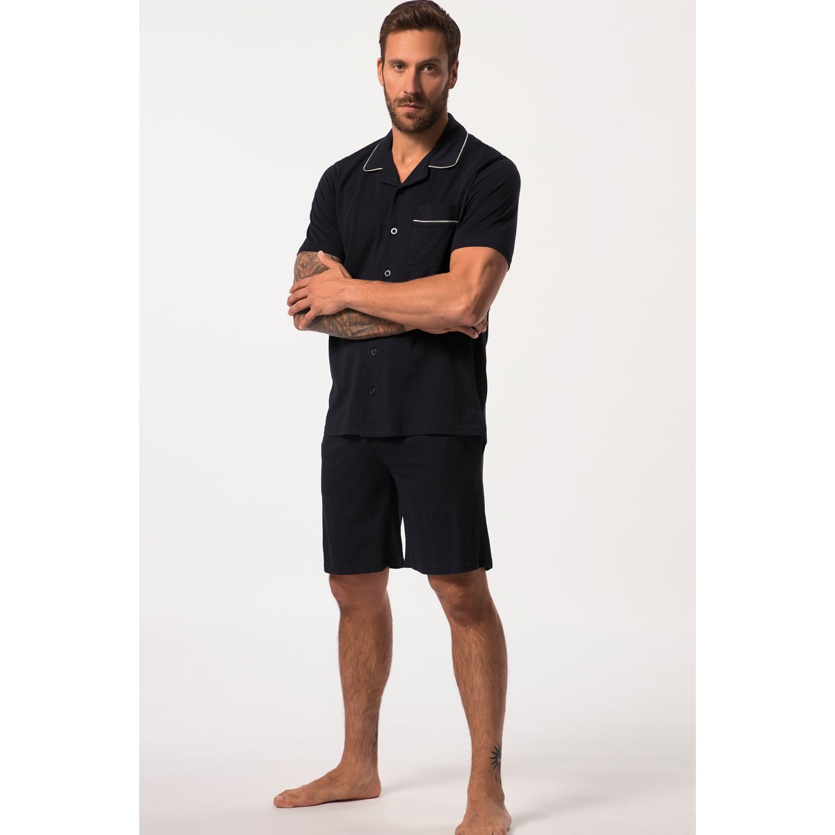 Pyjama deux pièces bleu marine, JP1880