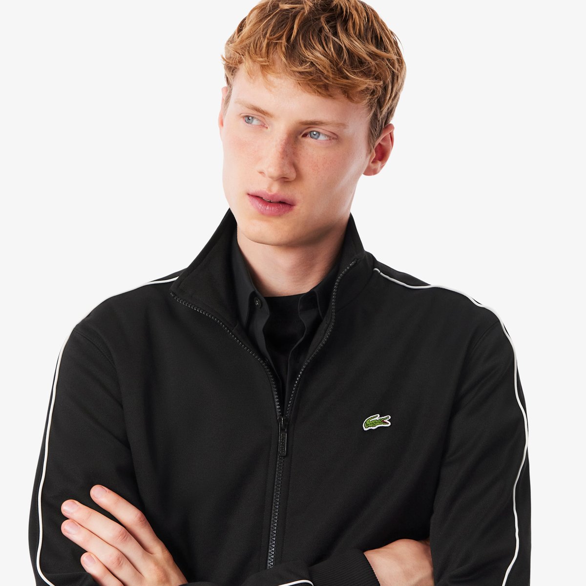 Veste de survêtement zippée Paris noir-031, LACOSTE