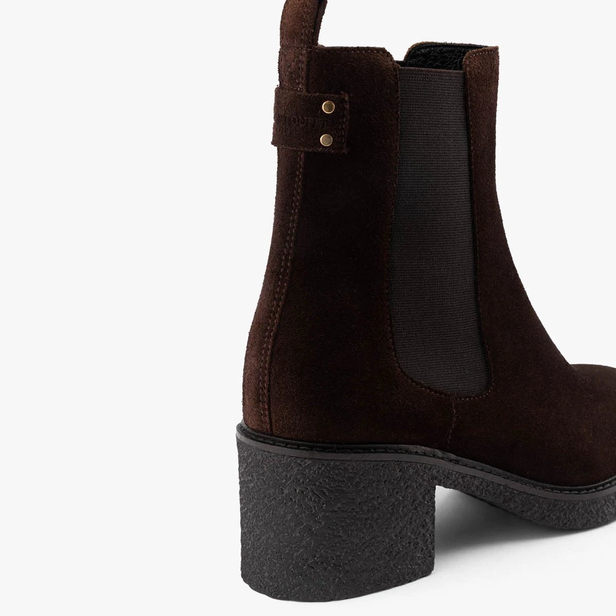 Bottine cuir velours GIULIA marron, MAISON TOUFET