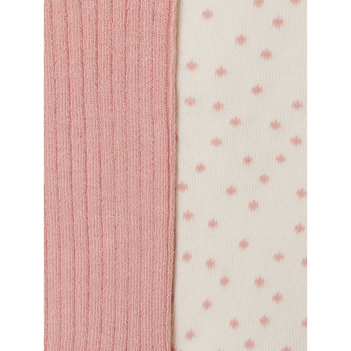 Lot de 2 collants rose poudré, VERTBAUDET