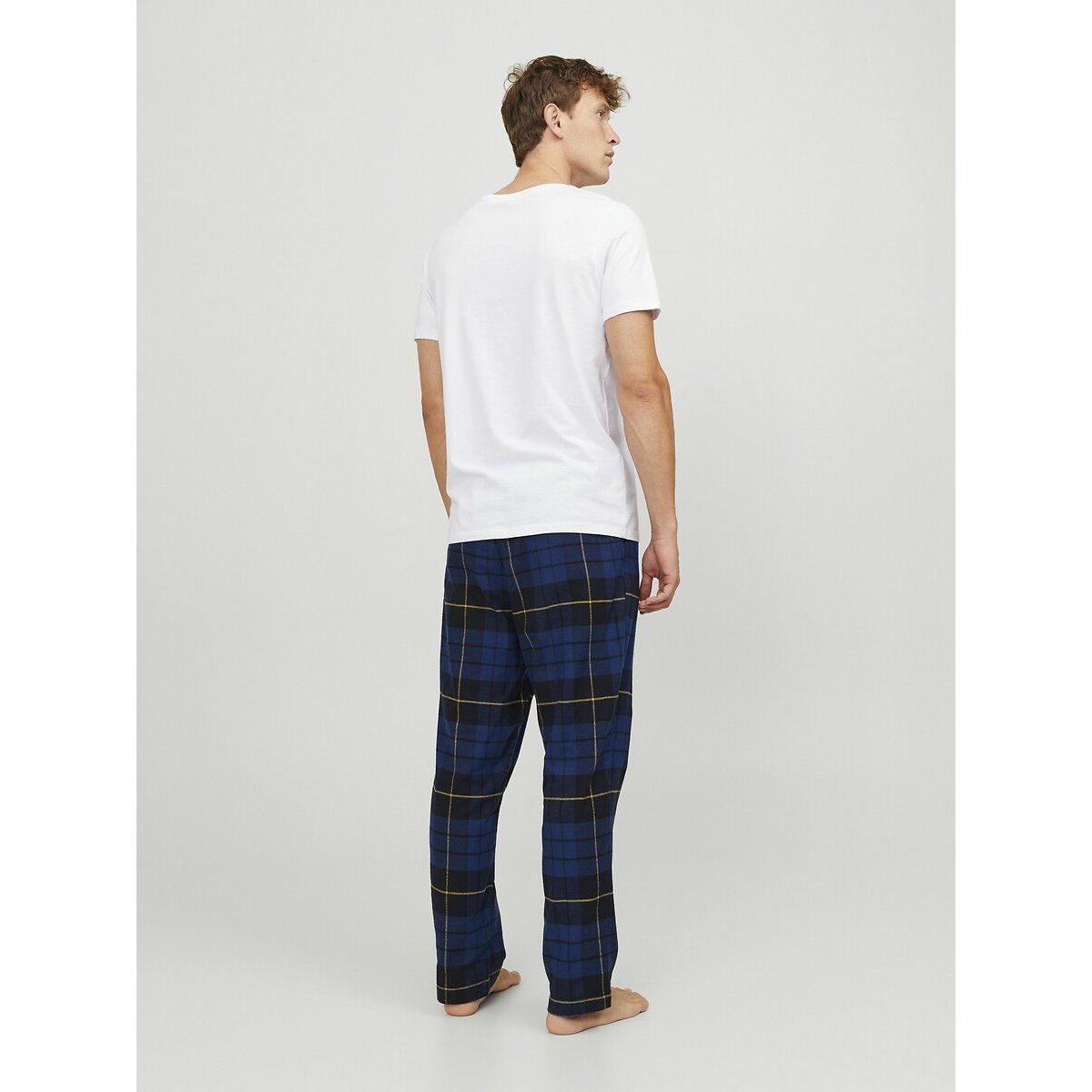 Checked Pyjama Bottoms blue checks, JACK & JONES