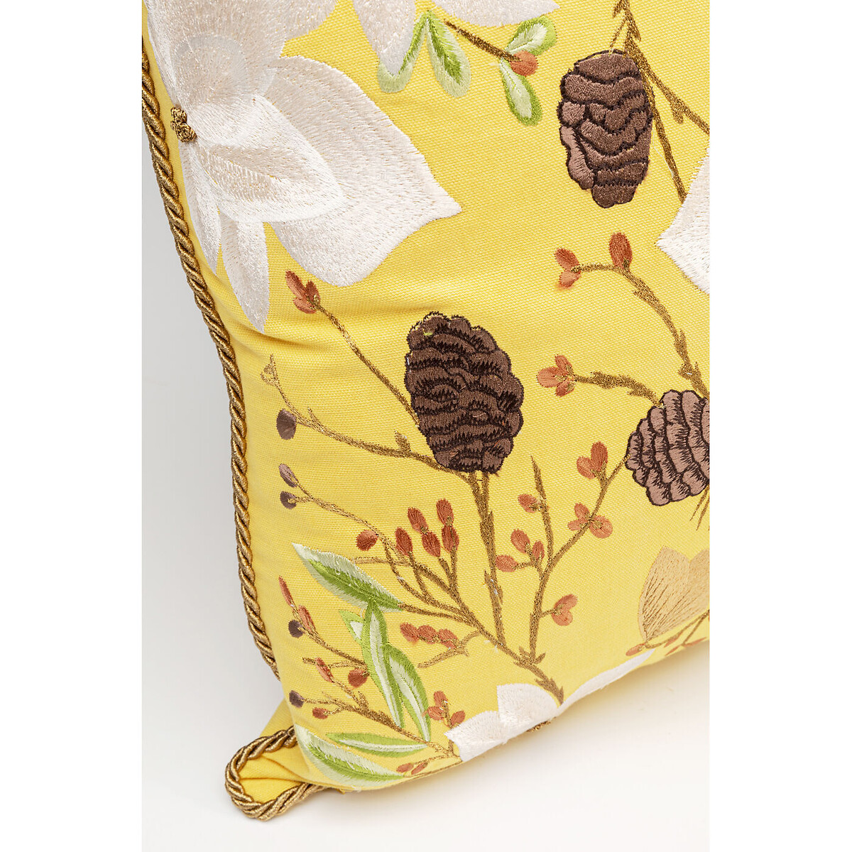Coussin Arbusti 50x50cm jaune, KARE DESIGN