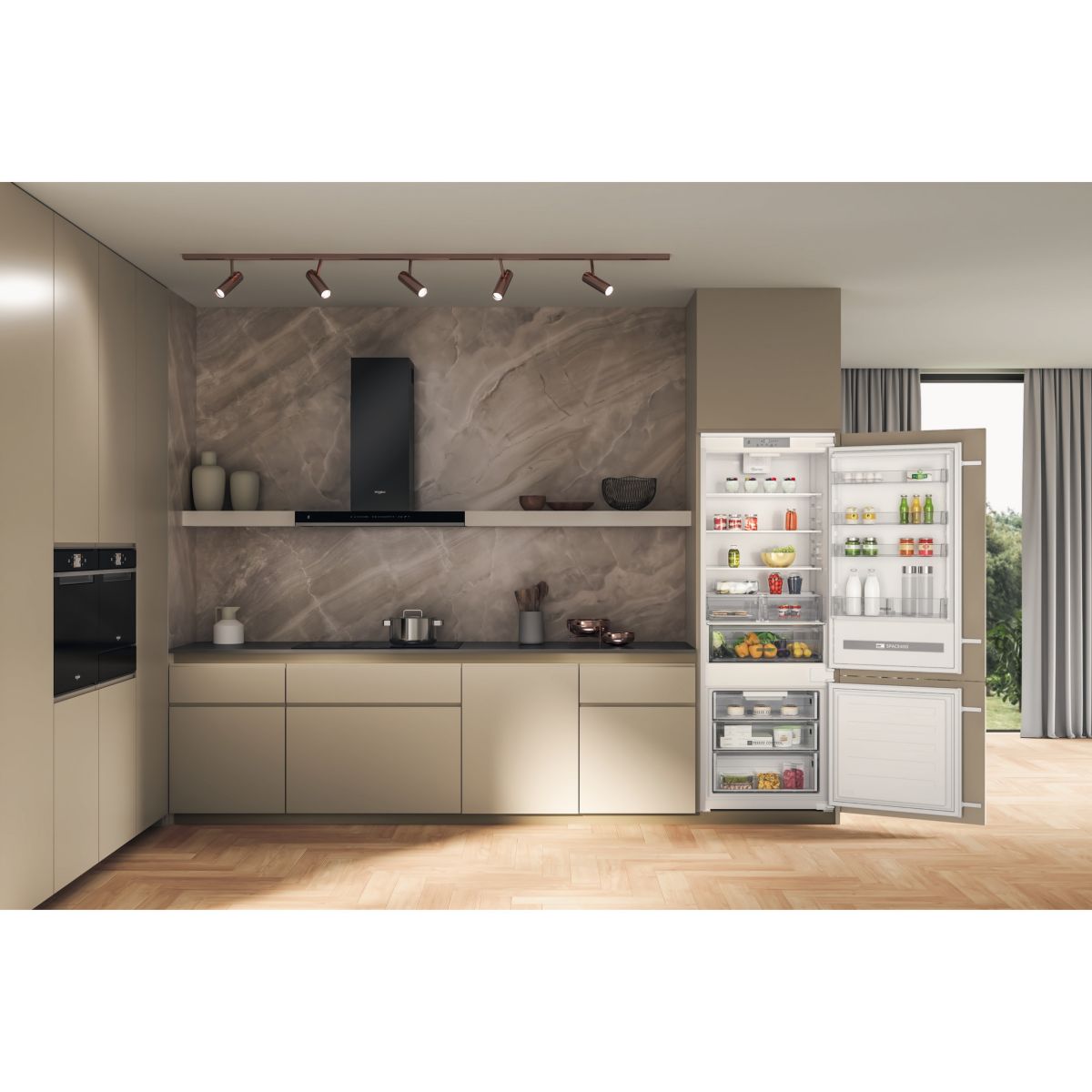 Réfrigérateur combiné encastrable SP408102FR intégrable, WHIRLPOOL