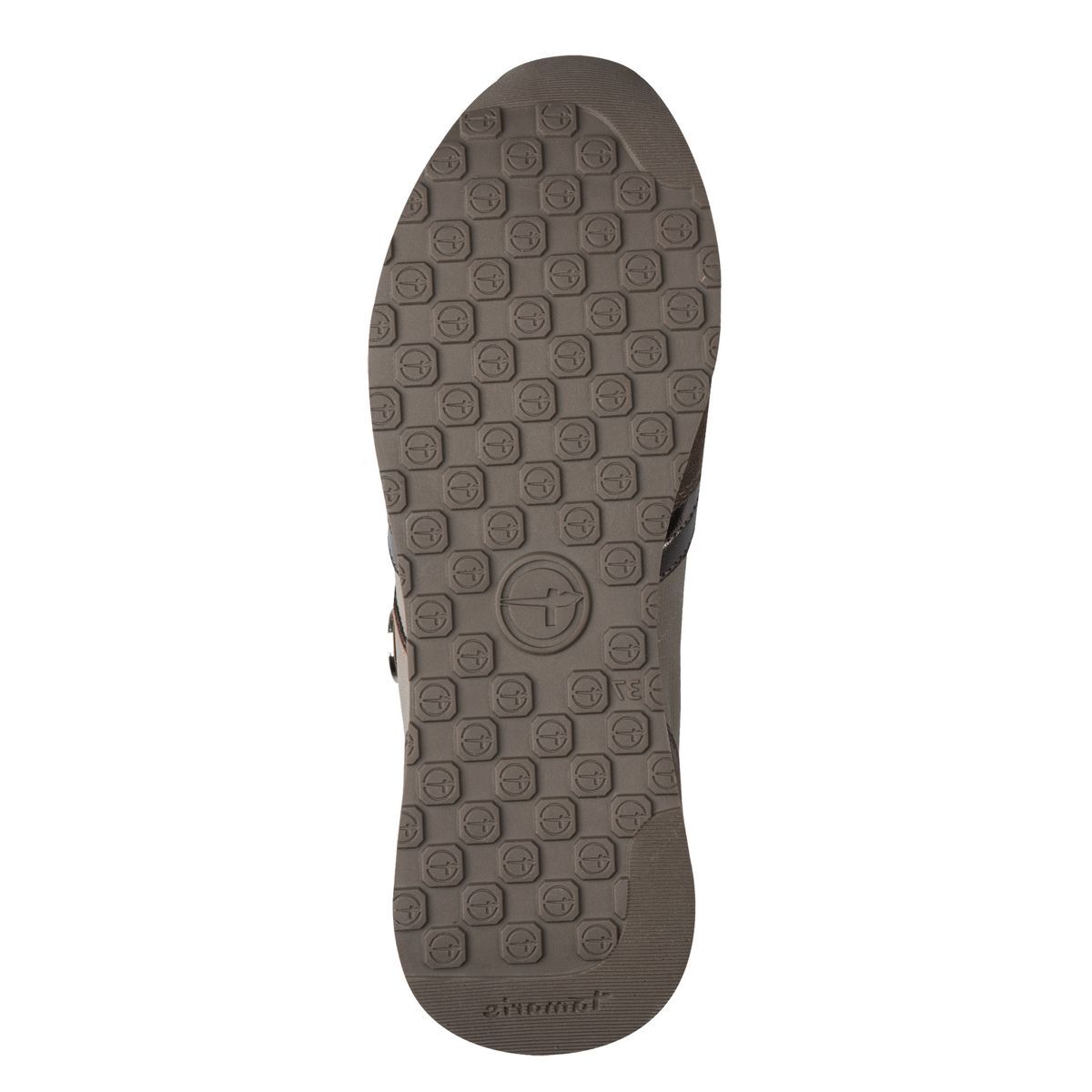 Basket à talon beige taupe combiné, TAMARIS