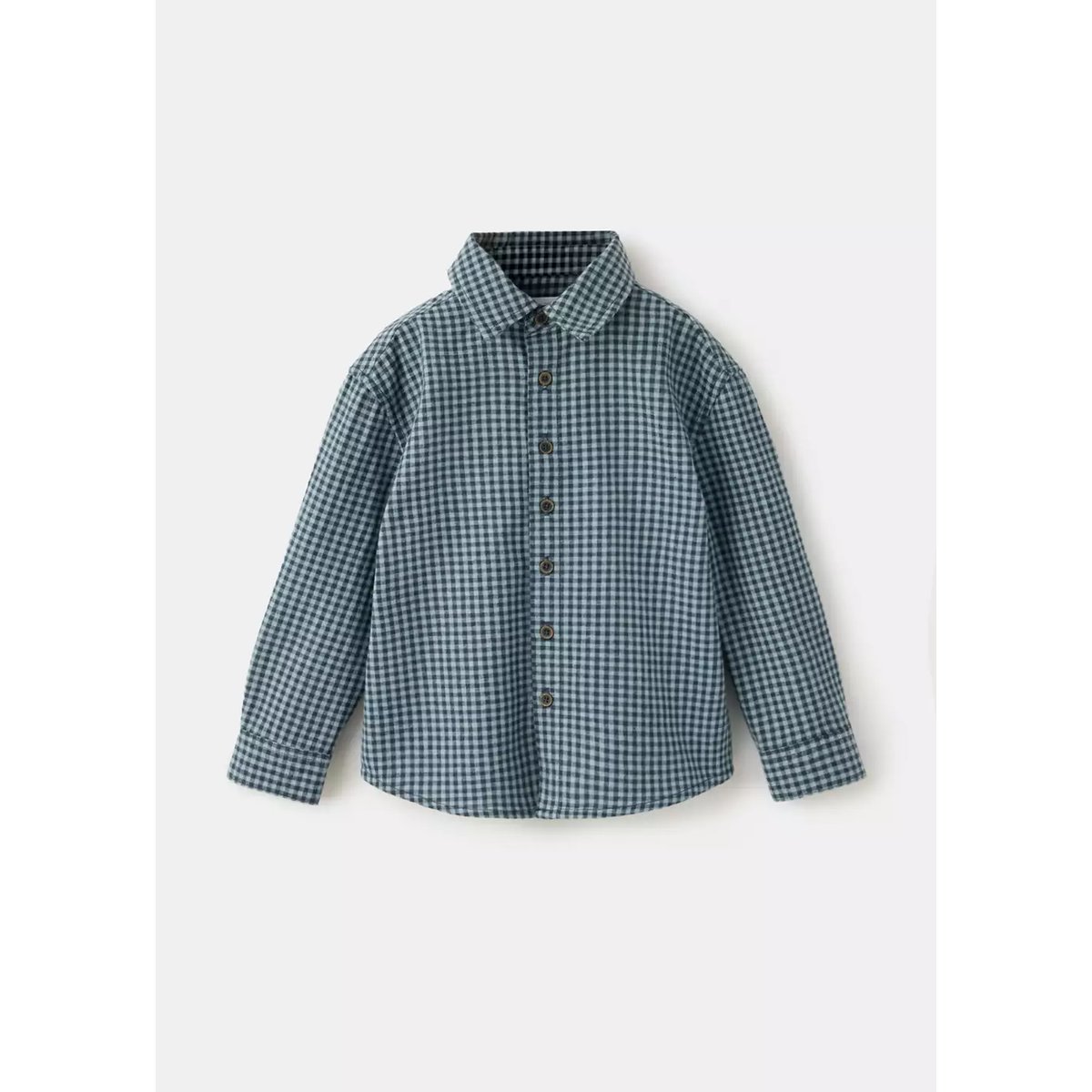 Chemise 100% coton à carreaux vert, MANGO BABY