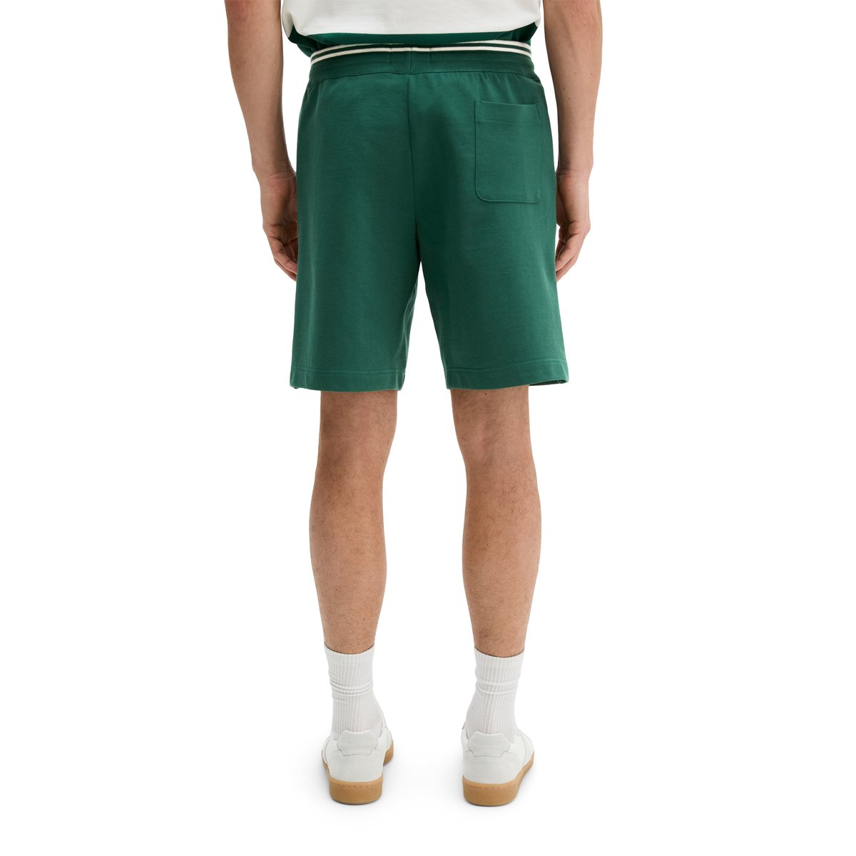 MOP Club '67 Sweat Short en pur coton bio vert foncé, MARC O'POLO