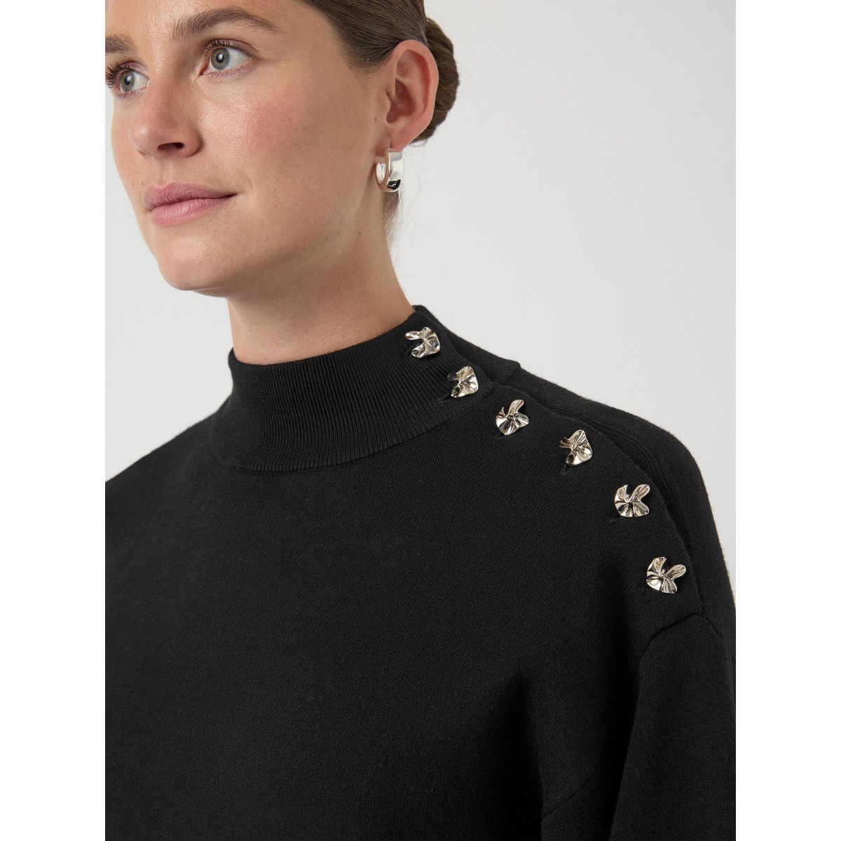 Pull En Maille noir - black, YAS