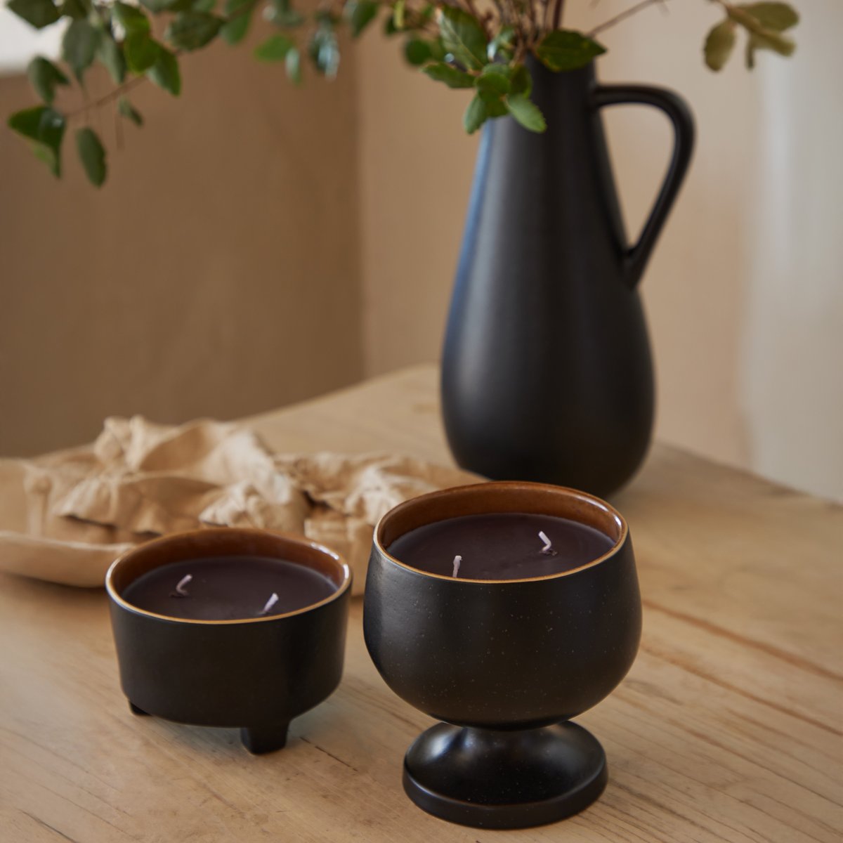 Bougie à La Cire de Soja Riviera Candles black, COSTA NOVA
