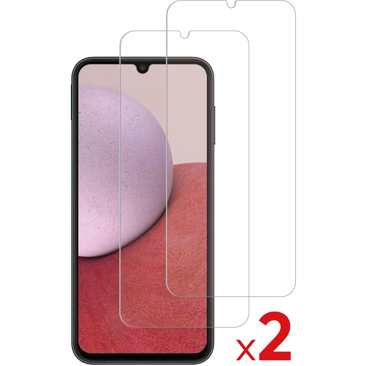 Protège écran Samsung A14 4G X2 transparent, ESSENTIEL B