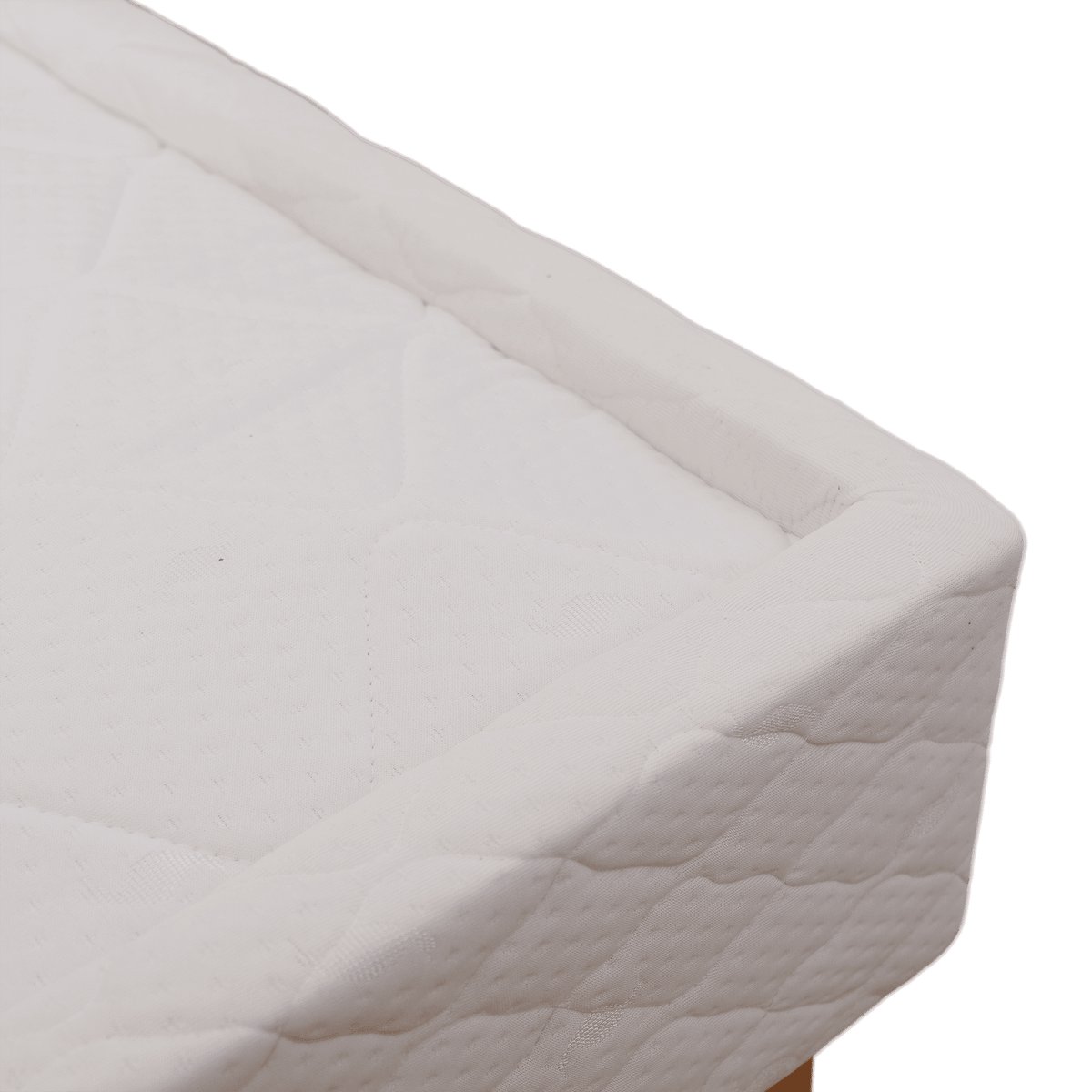 Sommier cuvette tapissier ressorts 17cm blanc, TERRE DE NUIT