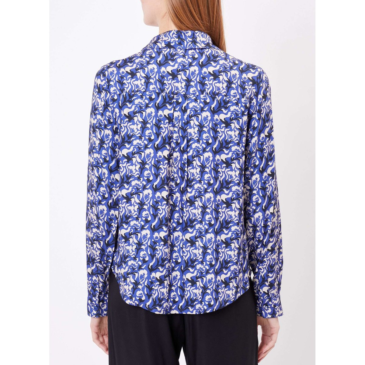 Chemise droite imprimée MARGE bleu, PRINCESSE NOMADE