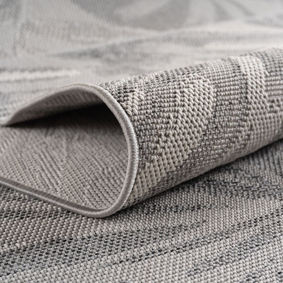Tapis extérieur à rayure graphique TENERIFE gris, NAZAR RUGS