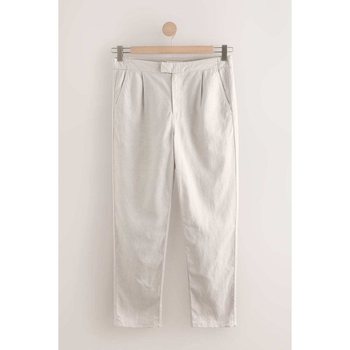 Pantalon doux contenant du lin gris clair, NEXT