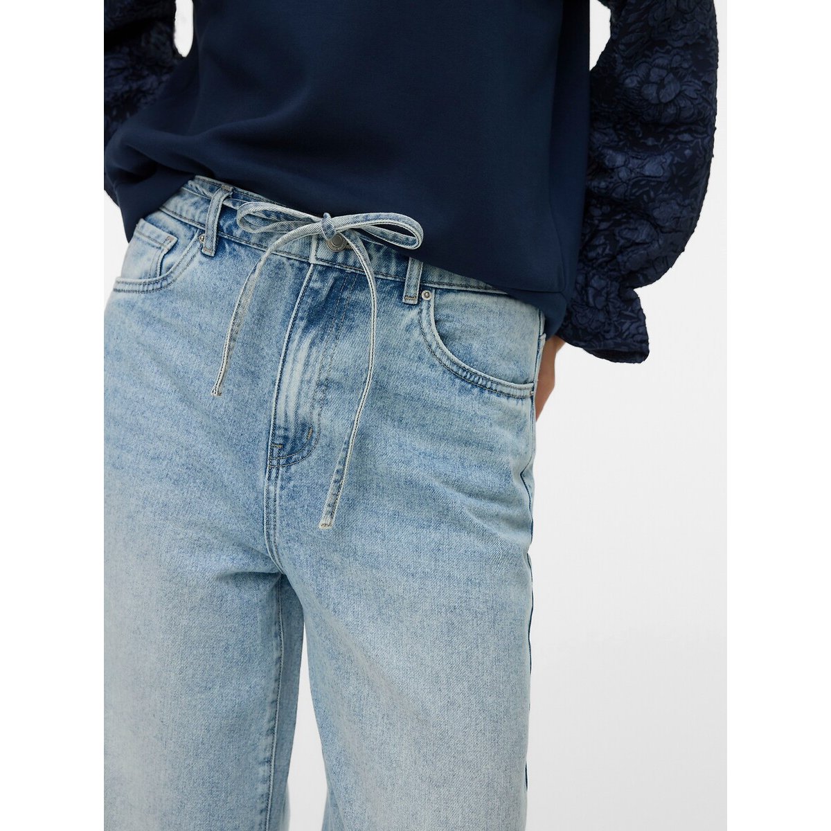 Jean large, taille haute light blue, VERO MODA