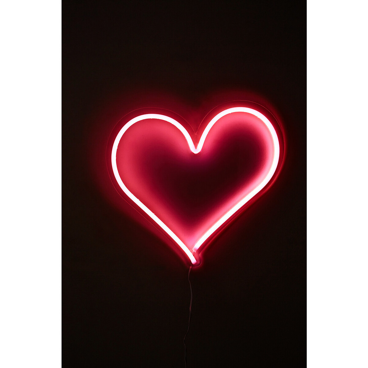 Neon Heart LED Light Box pink, SO'HOME