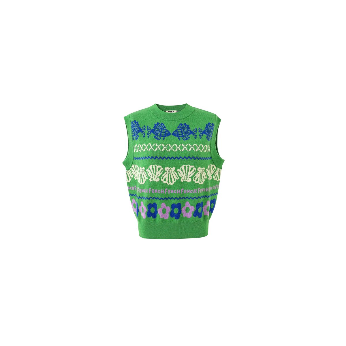Pull JOHANNE vert, FRNCH