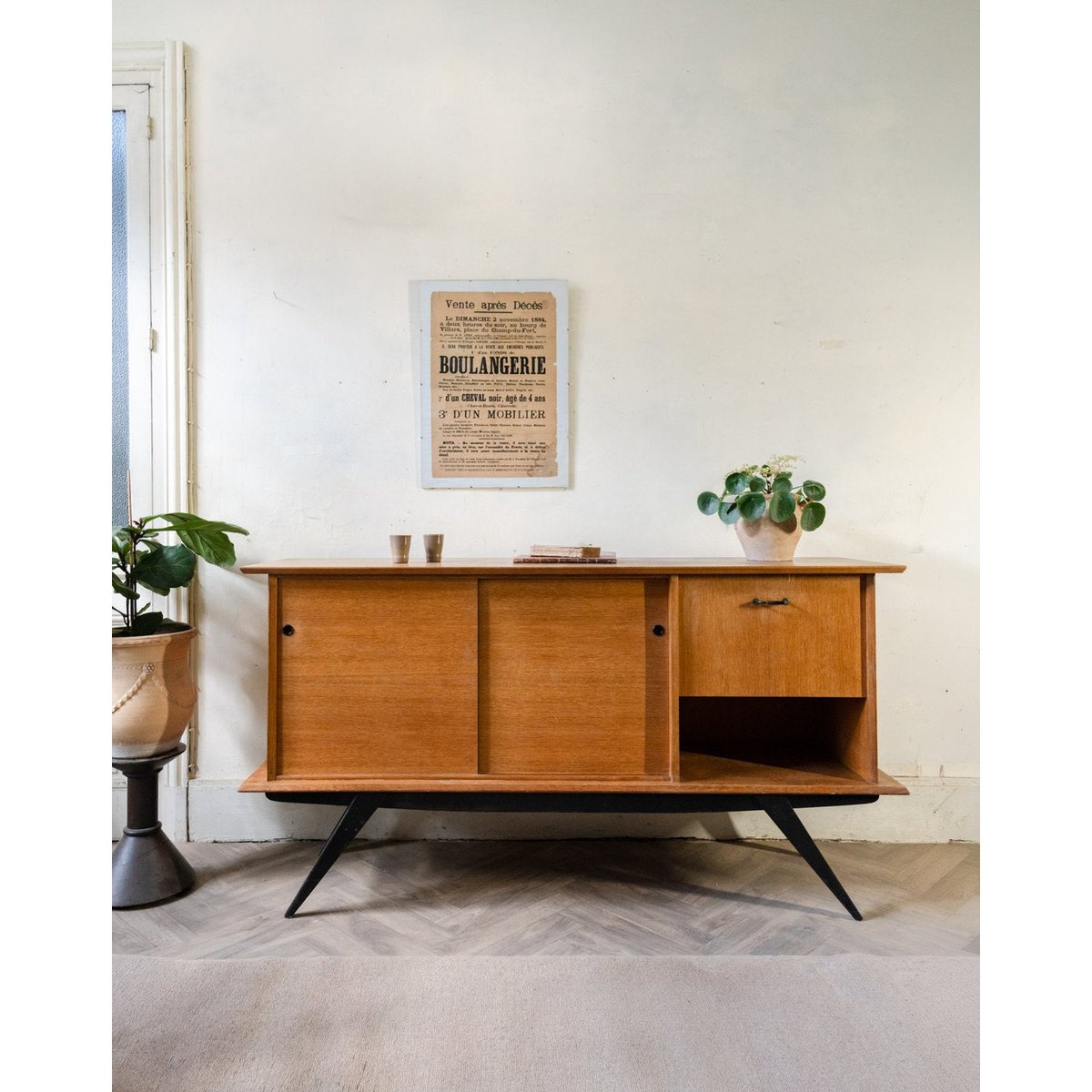 Enfilade Margaret N°468 - Bon état bois clair, DEBONGOUT
