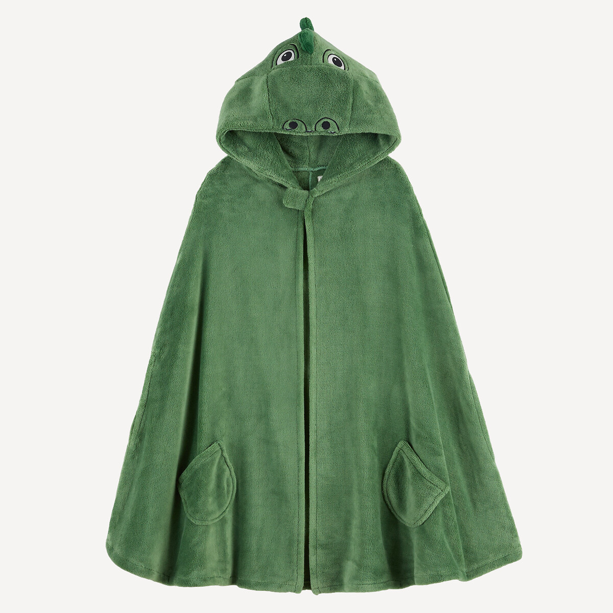 Mantella da casa con cappuccio, in pile, con motivo a dinosauri verde, LA REDOUTE COLLECTIONS