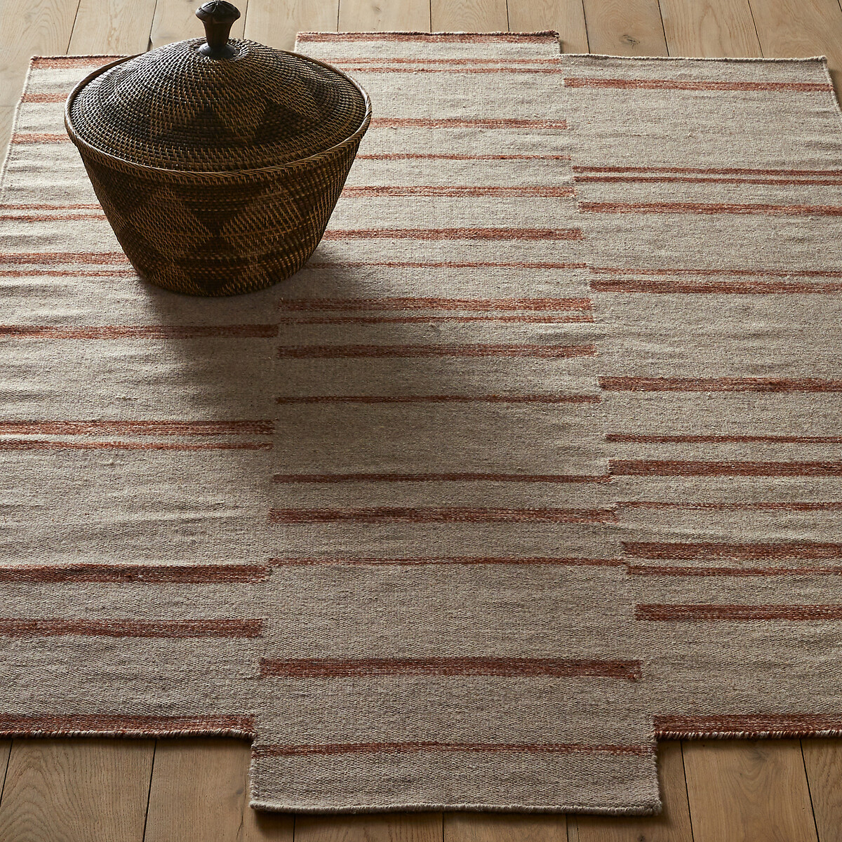 Tapis tissé main, Abriel naturel/terracotta, AM.PM