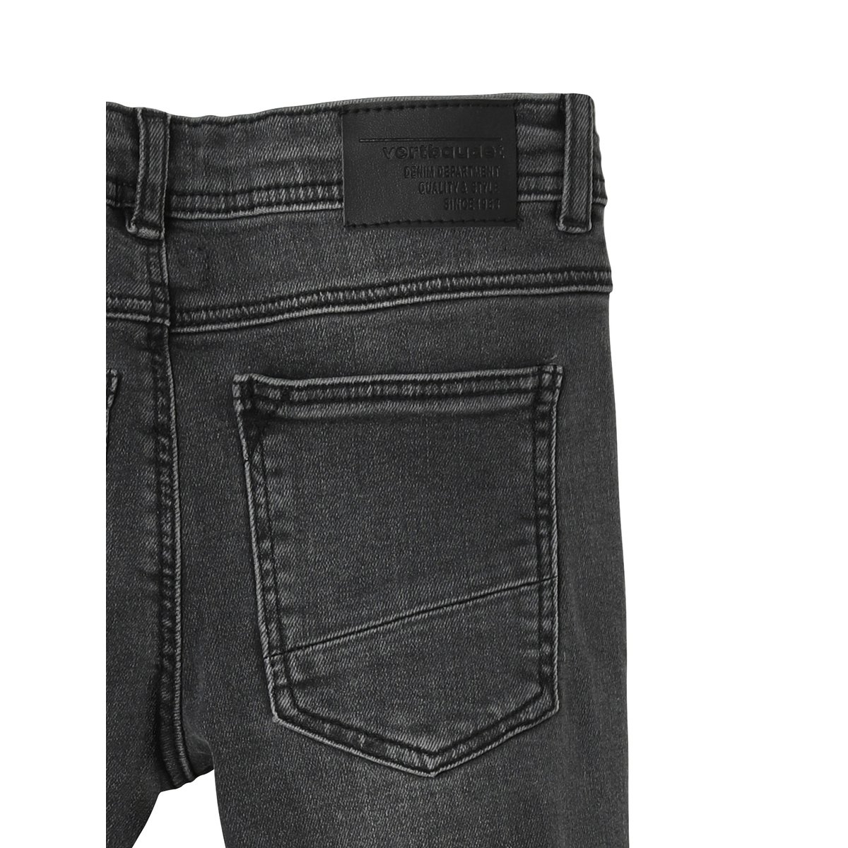 Jean slim MorphologiK "waterless" tour de hanches LARGE denim gris fonce, VERTBAUDET