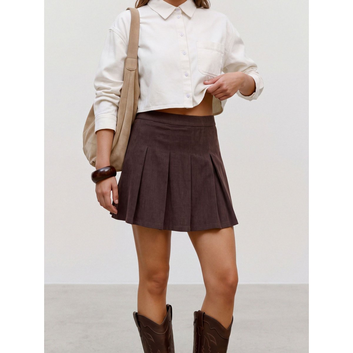Jupe Patineuse marron - chocolate torte, VERO MODA