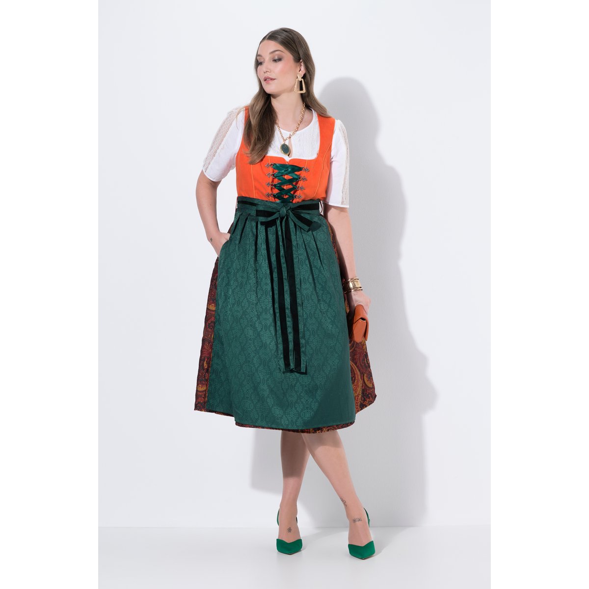 Costume traditionnel bavarois, effet daim rouille, ULLA POPKEN