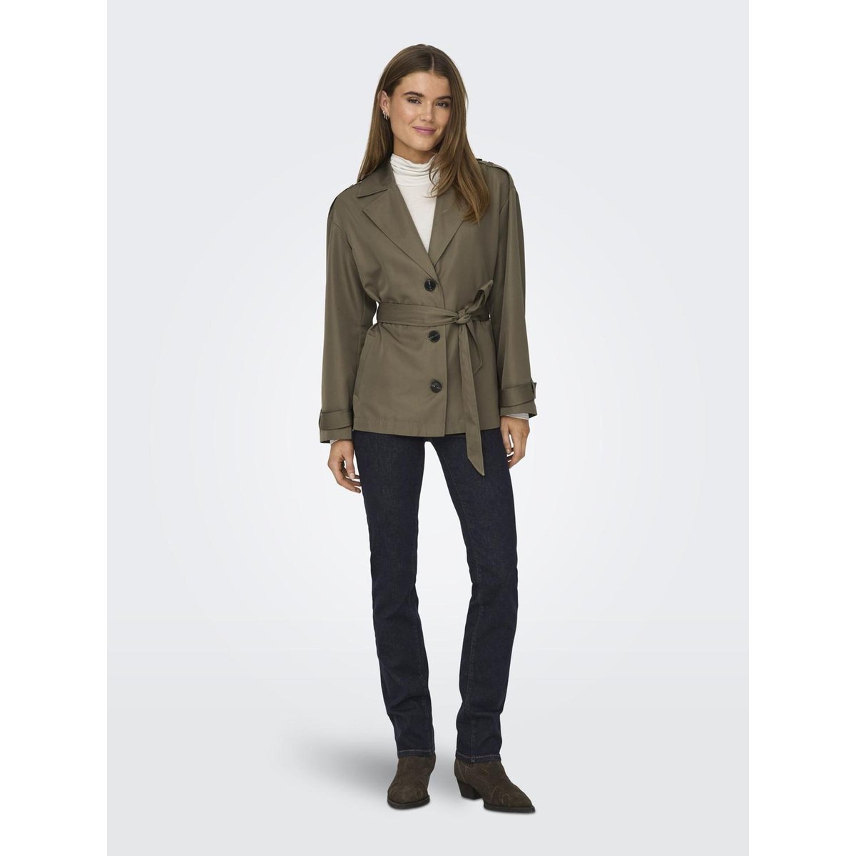 Trench Coat walnut, ONLY