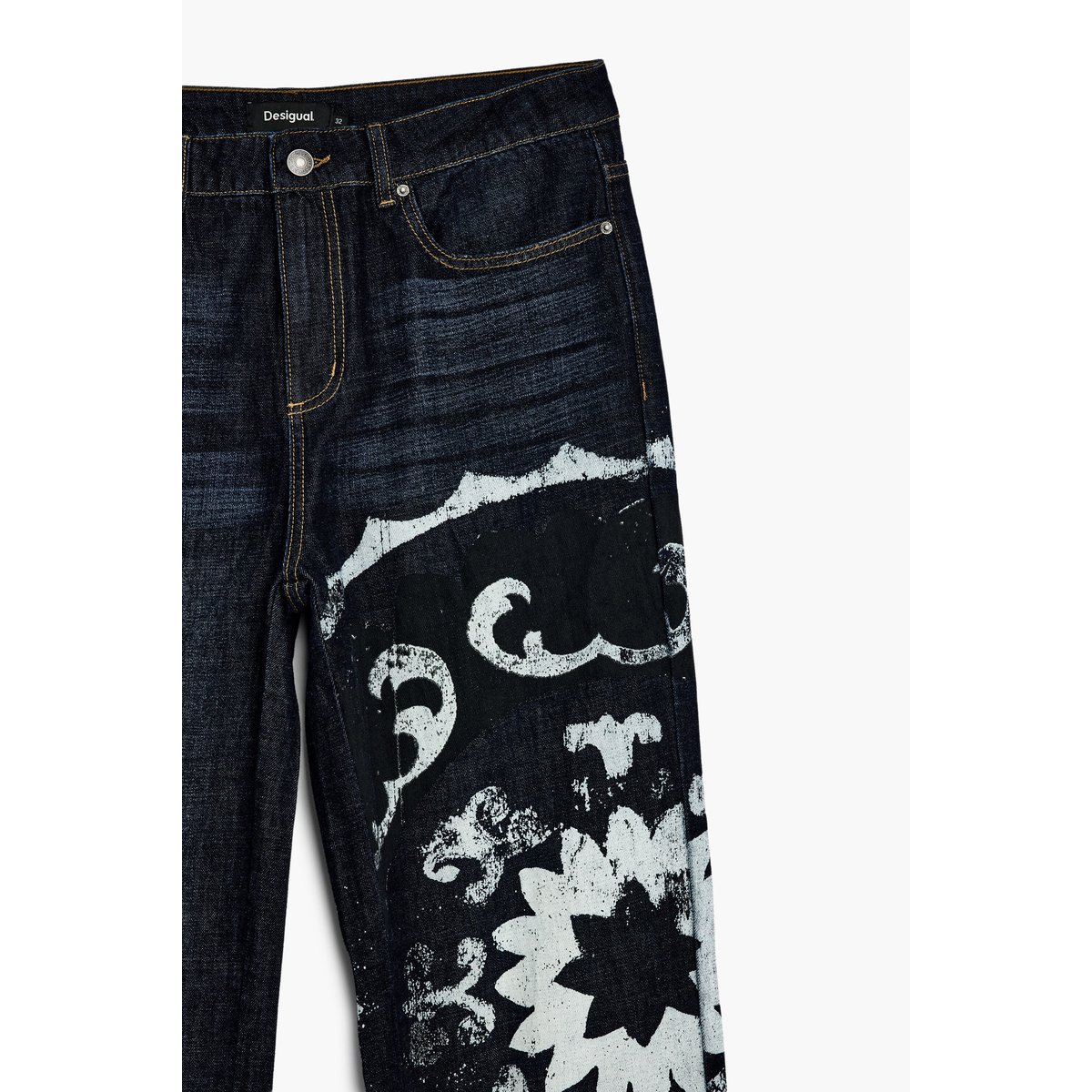 JEAN IMPRIMÉ bleu, DESIGUAL